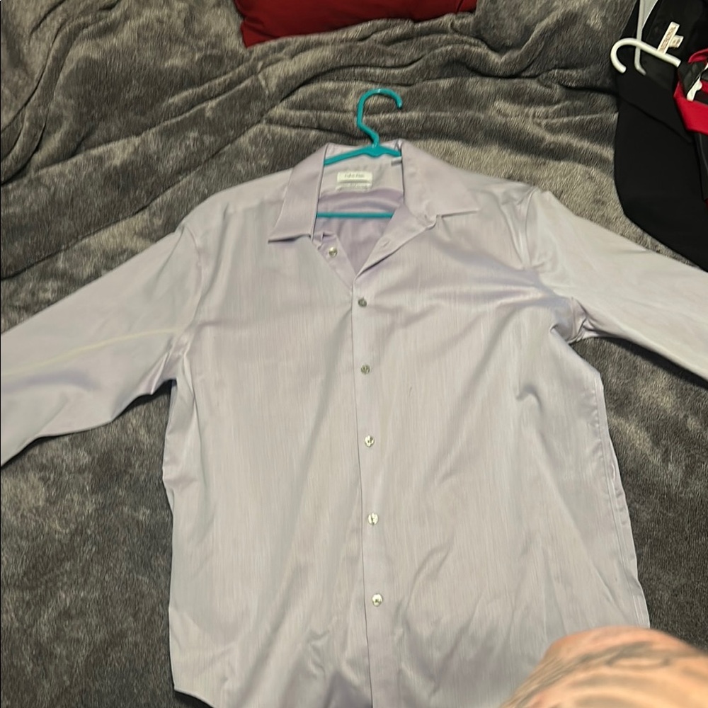 Calvin Klein Purple Dress Shirt